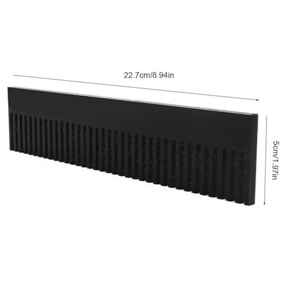9 Inch Black Acrylic Weir Comb Fish Tank Divider with High Transparency Overflow Filter Guard for Aquarium