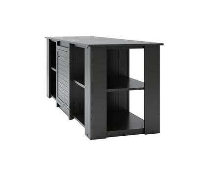 New Age Pet® ECOFLEX® 72" Jumbo Versa Stand, Standard Height Cabinet for Reptile & Small Animal Habitat, Lounge in Black - color: Black