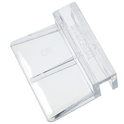 MEETOOT 4pcs Acrylic Fish Tank Bracket - 5mm Aquarium Support Tools, Clear Glass Cover Clip Holder