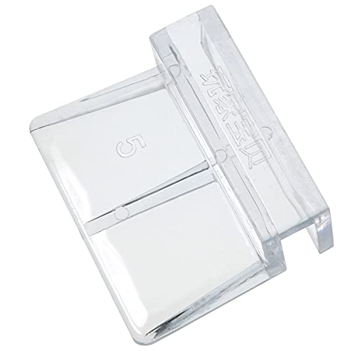MEETOOT 4pcs Acrylic Fish Tank Bracket - 5mm Aquarium Support Tools, Clear Glass Cover Clip Holder