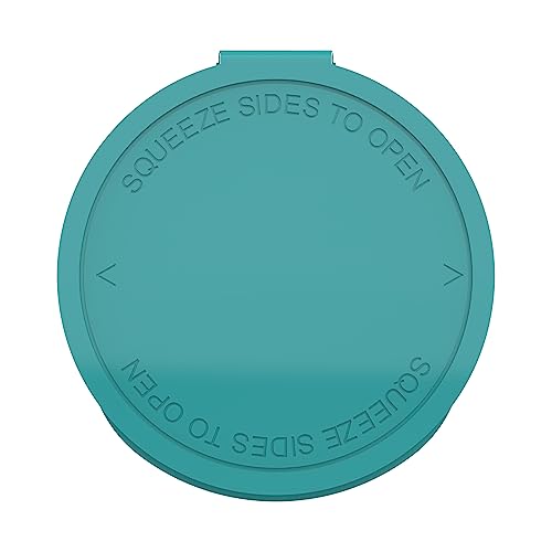 60 Dram CR Plastic Packaging Pop Top Containers - Child Resistant Travel Holder Vial Bottles - 75 qty (Aqua) - color: Aqua