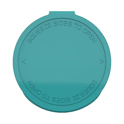60 Dram CR Plastic Packaging Pop Top Containers - Child Resistant Travel Holder Vial Bottles - 75 qty (Aqua) - color: Aqua