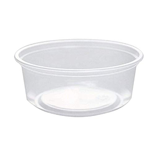 Karat [8oz - 500 ct] Clear PP Plastic Round Deli Food Container for Hot and Cold Food, BPA-Free, (FP-DC8-PP) - size: 8 oz Container