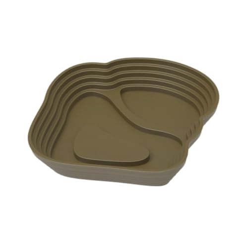 Reptile Bathing Pool, Large Green, Low Ramp Water and Feeding Dish for Bearded Dragons, Turtles, and Tortoises - color: Large, size: Green