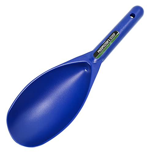 ASR Outdoor 12.5 Inch Prospecting Large Sand Scoop Plastic Trowel for Metal Detector Gold Panning, Blue - color: Blue