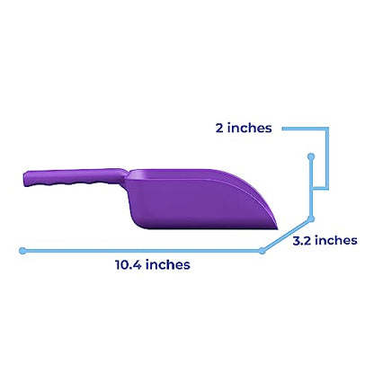 Vikan Remco 63008 Color-Coded Plastic Hand Scoop - BPA-Free Food-Safe Kitchen Utensils, Restaurant and Food Service Supplies, 16 oz, Purple - size: 16 oz