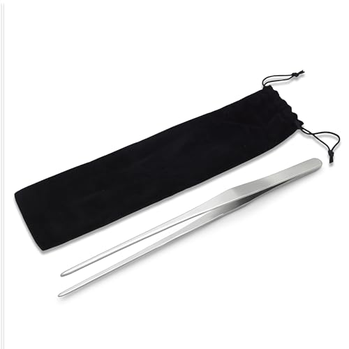 Mandala Crafts Stainless Steel 15" Straight Fish Tanks Aquarium Tweezers | 15 Inch Forceps, Rust Resistant Stainless Steel, Trimming Aquatic Plants, Bowls, Terrariums, Freshwater & Saltwater Aquascape - color: Stainless Steel Straight Tweezers, size: 15 I