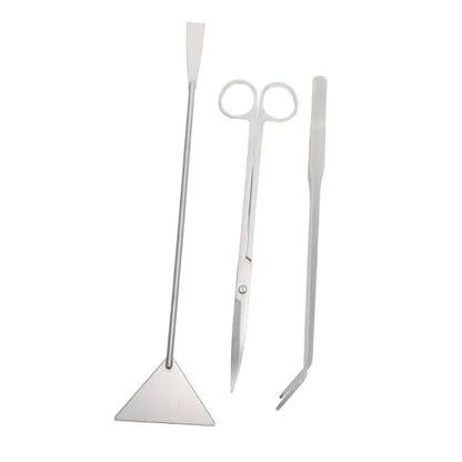 COLLBATH 1set Portable Aquarium Scissors Scraper Tool Multi-function Aquatic Plant Manipulation Resistant for Fish Tank Care - size: 31.50X7.00X1.00CM