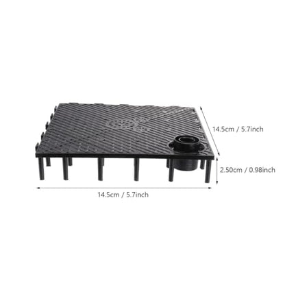 5Pcs Aquarium Divider Tray Black Plastic Grid Divider Tray Egg Crate Louvre Light Diffuser Aquarium Fish Tank Bottom Supplies