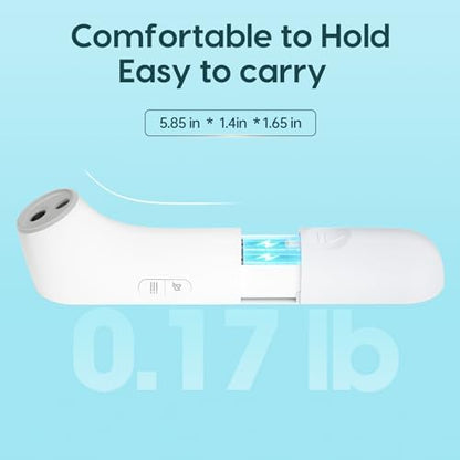 Viproud Thermometer for Adults and Kids, Fast Accurate Baby Thermometer | 1 second Result, Fever Alarm, Mute Mode, Body & Object Mode, 35 Memory Recall, Baby Essentials, Lifetime Support - color: White