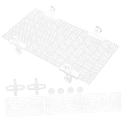Totority 4pcs Aquarium Divider Grid Separator for Mixed Breeding Cups Isolation Board for Fish Tanks and Reptiles