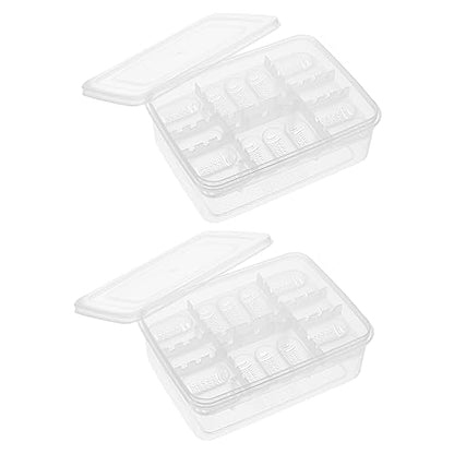 Toddmomy 16-Compartment Reptile Egg Incubator Tray 2-Pack Hatching Box for Gecko and Lizard Eggs Sturdy Plastic Breeding Box for PET Reptile Supplies