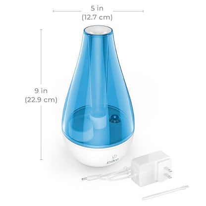 Pure Enrichment MistAire Studio Ultrasonic Cool Mist Humidifier - Small & Compact, Overnight Operation, 2 Mist Settings, Optional Night Light, & Auto Shut-Off - For Offices, Plants & Small Spaces - size: MistAire Studio (Small)