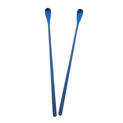 VANZACK 2pcs Reptile Feeding Spoon Long Handle Pet Food Scoop Tool for Mixing Fruits and Nutrients Lizards Geckos and Small Animals Blue - color: Blue