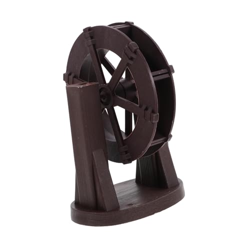 Mobestech Miniature Water Wheel Fountain Decor Landscape Water Wheel Prop for DIY Gardens Ponds and Indoor Displays Versatile Fountain Accessories