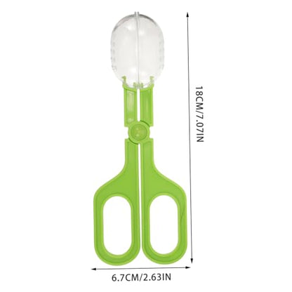 Happyyami Outdoor Multi-Functional Poop Cleaning Clamp Scoop Aquarium Grabber Tool for Reptile Feeding Safe Design for Quick Waste Cleanup and Efficient Catching