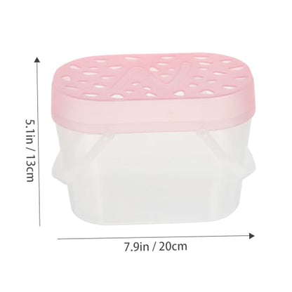 balacoo 2pcs Small Reptile Holders Comfortable Carrying Cases for Hamsters Turtles and Small Animals Transparent Observation Window for Travel and Outdoor Use