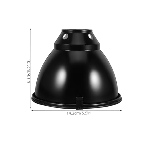 STOBAZA Reptile Heat Lamp Guard Anti-Scald Dome Light Cover Aluminum Heat Lamp Cover with Mesh Protector for Breeding Boxes and Indoor Greenhouses 5.59 X 5.59 X 4.13 in