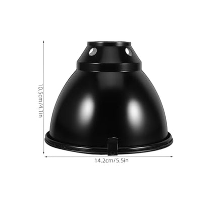 STOBAZA Reptile Heat Lamp Guard Anti-Scald Dome Light Cover Aluminum Heat Lamp Cover with Mesh Protector for Breeding Boxes and Indoor Greenhouses 5.59 X 5.59 X 4.13 in