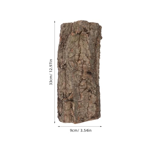 Reptile Hide Log: Gecko Hide Cave Hiding Place - Aquarium Cave Hideaway Ornament - Hollow Tree Trunk Ornament Tortoise House 20cm Length - size: 20.00X7.00X7.00CM