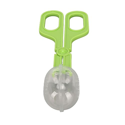 JTLB Reptile Feeding Clamp with Ventilated Poop Scoop Tool for Feeding and Cleaning, Suited for Tortoise, Lizard, Frog, Spider (Green) - color: Green