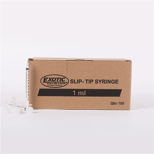 Wonder O-ring Syringe - 1 ml Slip-Tip Syringe - Silicone Sterile Silicone O-ring Syringes for Handfeeding Animals, Administering Supplements, Measuring Liquids and More (100 pack) - size: 100 pack