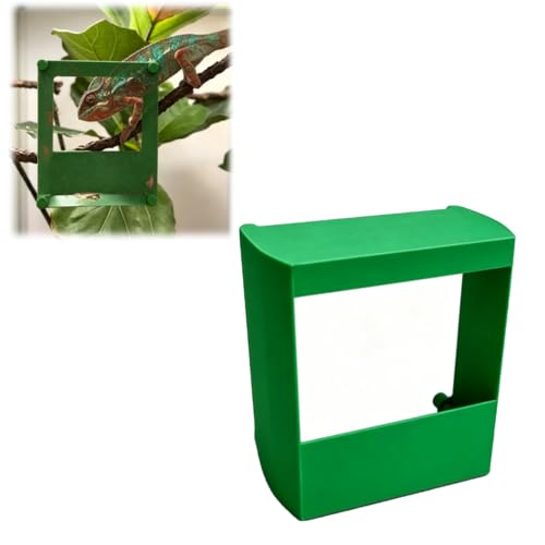 Magnetic Chameleon Feeder Compatible with Screen Enclosures, Reptile Feeding Cup Holder for Chameleons, Gecko & Lizard Terrarium Feeding Station with Strong Magnetic Mount