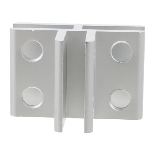 VILLCASE Glass Clamp Alloy Bracket for 5-8mm Glass Shelves Clips, Silver T-Shaped Connector for Aquarium Lid, Terrarium Screen Cover, Fish Tank Fixing and Shelf Support