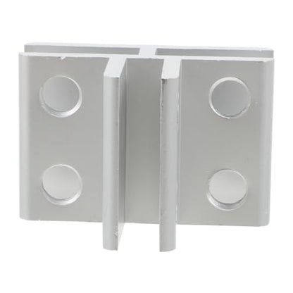 VILLCASE Glass Clamp Alloy Bracket for 5-8mm Glass Shelves Clips, Silver T-Shaped Connector for Aquarium Lid, Terrarium Screen Cover, Fish Tank Fixing and Shelf Support