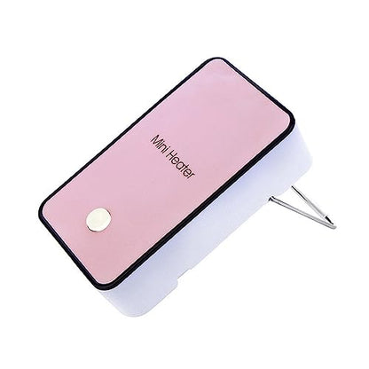 Safety Energy-saving Heater Mini Portable Electric Fan Heater Air Warmer | for Room Office Desktop (Pink) - color: Pink