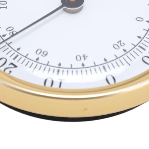 LiebeWH Indoor Thermometer Hygrometer, Aluminum Alloy Digital Humidity Monitor with Double Scale Display for Greenhouse Reptile Terrarium Home Refrigerator