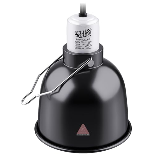 Reptile Light Fixture, 5.5'' Deep Dome for Reptile Light/Heat Lamp/UVB Light, 1-Pack 5.5 Inch Deep UVB Bulb Holder - size: 5.5'' Deep Dome