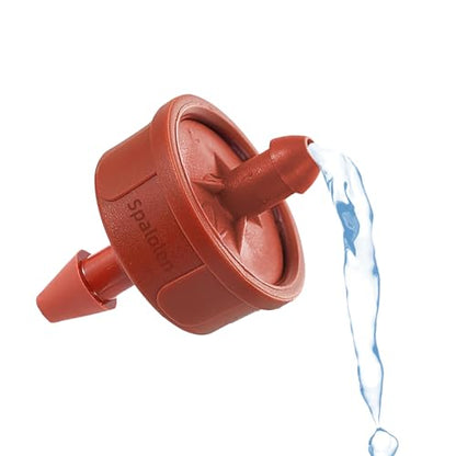 60PCS 2 GPH Pressure Compensating Drip Irrigation Spot Watering Drippers/Emitters, Self-Cleaning Constant Flow Drip Irrigation Emitters Heads Irrigation Drippers Parts for Drip Irrigation System - color: 60PCS, size: 2 GPH