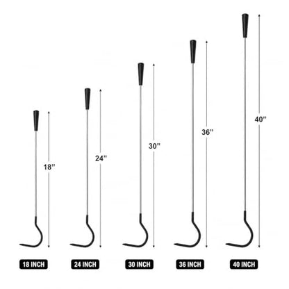 Heavy Duty Hook or Snake Handler Stainless Steel 30" Long Snake Handling Tool. which is Designed to be Easy to use for All Veterinarians. - size: 30 Inch