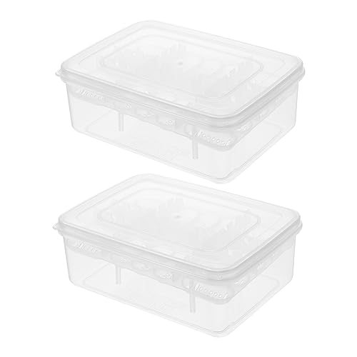 2PCS Reptile Egg Hatchery Box 16-Hole Incubator for Snakes and Lizards Professional Breeding Container for Reptile Eggs Sturdy Plastic Hatching Tray
