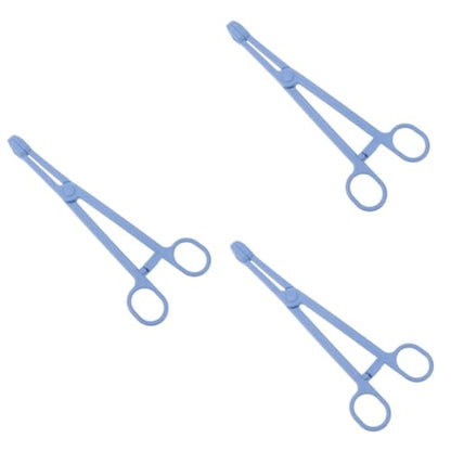 3pcs Plastic Reptile Stool Clamp for Easy Pet Waste Cleaning Material Stylish Scissors Design for Lizards Birds and Pets