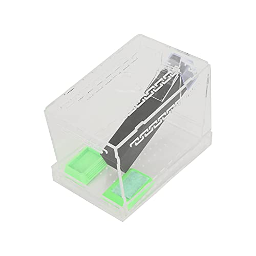Acrylic Feeding Cricket, Pen with Tubes Cockroach Cricket Keeper Small Crickets Keepers Care Kit Reptile Boxl (S, 50X50X20Cm / 19.7X19.7X7.9In)