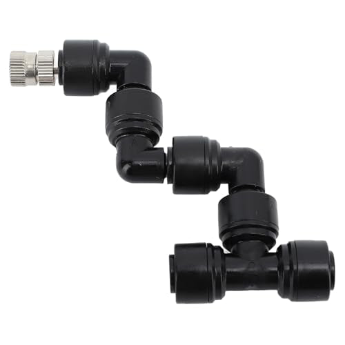 Pssopp Reptile Nozzles, Adjustable Spray System, 360 Rotating Nozzle for Humidity Control in Terrariums and Rainforest Tanks
