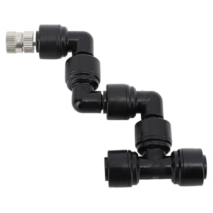 Pssopp Reptile Nozzles, Adjustable Spray System, 360 Rotating Nozzle for Humidity Control in Terrariums and Rainforest Tanks