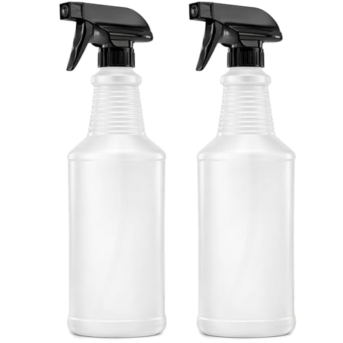 Bar5F 24 oz Spray Bottle Fine Mist and Spray- BPA-Free, Multipurpose | B5F Bottle System, Perfect for Light Cleaning, Gardening, Hydrogen Peroxide, Rubbing Alcohol, Leak-Proof, USA - style: Black (2-Pack) 24-Ounce