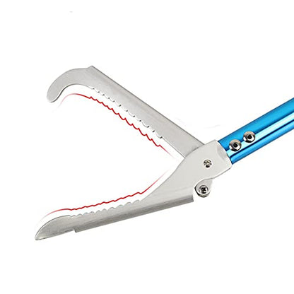 47'' Snake Tong Reptile Grabber Rattle Snake Catcher Wide Jaw Handling Tool with Lock and Comfortable Grip Handle All-Aluminum Alloy Professional - style: 47inch Snake Tong