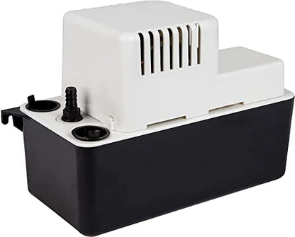 Little Giant VCMA-15ULS 115 Volt, 65 GPH, 1/50 HP Automatic Condensate Removal Pump for HVAC/Refrigeration Systems/Dehumidifiers with Overflow Detection Switch and 6-Foot Cord, White/Black, 554405 - style: Includes Overflow Detection Switch