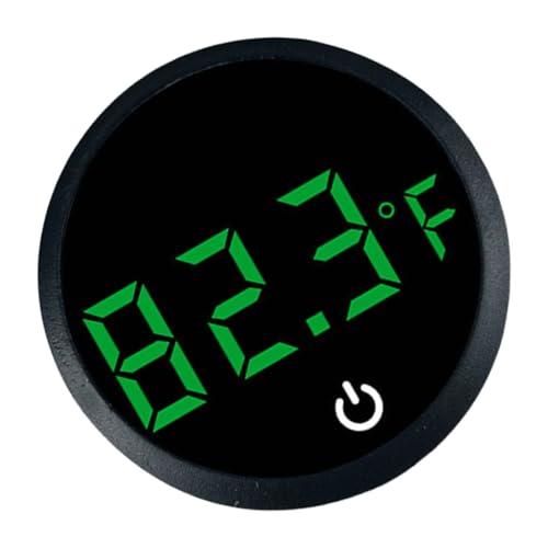 Fishtanks Digital Thermometers LED Display Accurate Temperature Gauge for Reptiles Tanks Wth Stick on Rechargeable Design LED Display Thermometers - color: B