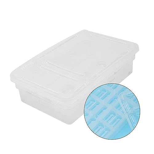 BESPORTBLE 20Grids Reptile Hatching Box Plastic Incubation Tray for Up to Eggs for Breeding Geckos Snakes and Lizards Lightweight and Portable