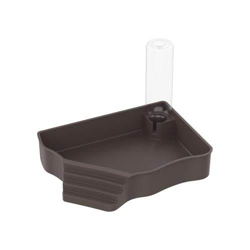 Reptile Water Feeder Automatic Water Dispenser with Ramp Extra Large Reptile Bathing Pool for Gecko, Snake, Turtle, Bearded Dragon, Lizard Bath Aquarium Ornament - size: without Bottle
