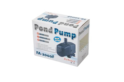 Jebao Submersible Fountain Pump for Hydroponics, Aquaponics, Waterfall, Fish Pond (FA-2000F, 530GPH) - size: 530gph