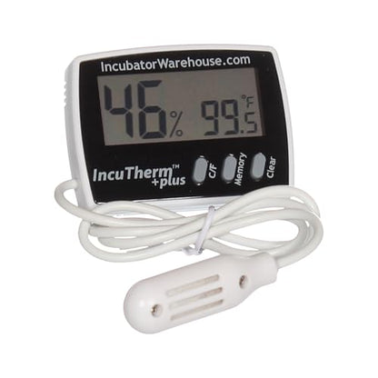 IncuTherm™ Plus Digital Thermometer and Hygrometer for Egg Incubator
