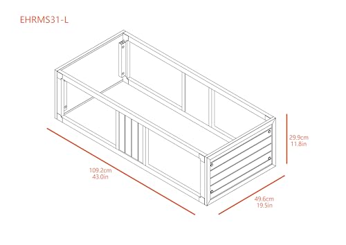 New Age Pet ECOFLEX Two Large Reptile Enclosures with Matching Stacker and Cabinet Stand Set in Maple - color: Maple, size: Large