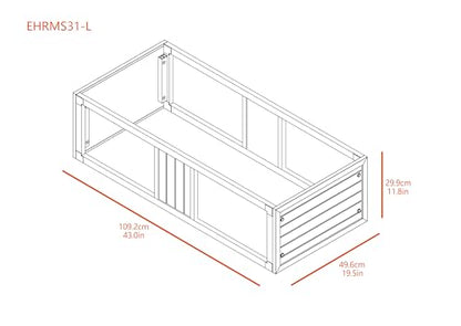 New Age Pet ECOFLEX Two Large Reptile Enclosures with Matching Stacker Combo Set in Grey - color: Grey, size: Large