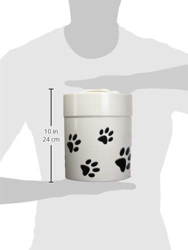 Tightpac America Tightvac Pawvac Sealed Pet Food and Treats Storage Container - color: White Paw, size: TV6